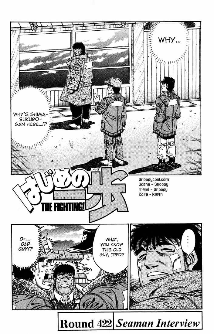Hajime no Ippo: Fighting Spirit, Chapter 422 image 01